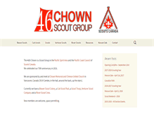 Tablet Screenshot of 46thchownscouts.com